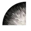 HWJFDC Short-Pile Quarter-Circle Area Rug, Fluffy Corner Rug, 60 x 60 cm view 3