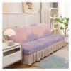 LHSJYG Armless Stretch Sofa Cover with Skirt, Colorful Bar, S 120–150 cm view 2