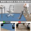 70 x 90 cm Chair Mat for Office and Gaming Chairs, Hard Floors and Carpets view 4