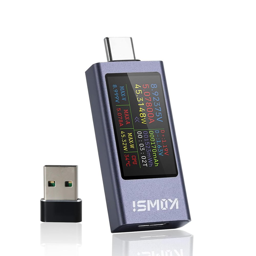 USB-C Tester with Color Display and Graph View