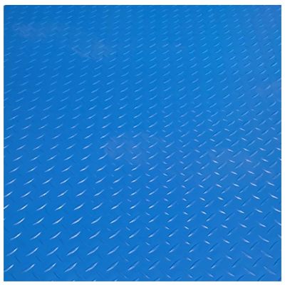 Garage Floor Mat Roll, Non-Slip Diamond Pattern, Blue, 150 x 90 cm