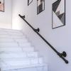 Wrought-Iron Stair Handrail, Matte Black Powder Coating, 60 cm to 3 m Length view 1