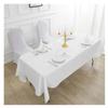 UYFRD Satin Tablecloth, Rectangular Hotel Banquet Tablecloth for Weddings, Festivals and Parties, Home Decor, Champagne, 145 x 220 cm view 3