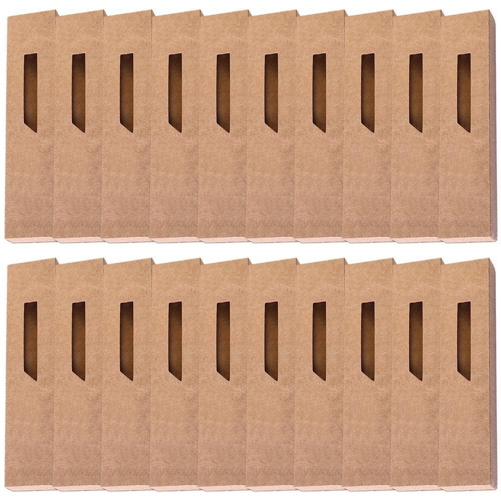Glixoft 20-Pack Paper Pen Cases, Individual Portable Pen Organizer