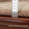 Plush Sofa Cover for 1-, 2-, 3-, or 4-Seater Sofas, Gray, 50 x 50 cm view 2