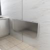 Folding Wall-Mounted Table, Stainless Steel view 1