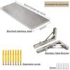 Folding Wall-Mounted Table, Stainless Steel view 2