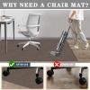 Office Chair Mat, 120 x 160 cm Floor Protector for Hard Floors and Carpets view 4