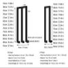 Black Square Side-Mounted Wrought Iron Railing for Indoor and Outdoor Use view 2