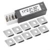 Tungsten Carbide Cutter Inserts, 10-Piece, 11 x 11 x 2 mm, for Spiral Planer Cutter Heads view 2