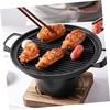 NULYLU Portable Aluminum and Wood Grill Oven with Nonstick Grate view 3