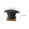 NULYLU Portable Aluminum and Wood Grill Oven with Nonstick Grate view 4