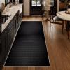 Laegnfho 40 x 230 cm Washable Runner Rug, Non-Slip, Short-Pile view 4
