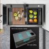 Utility Sink Cabinet with Faucet, Black Stainless Steel view 4