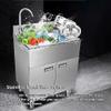 Generic Kitchen Sink with Base Cabinet, Stainless Steel Sink and Faucet (53 x 40 x 80 cm) view 2