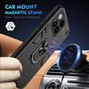 Jiajihua Case Compatible with Moto G 5G (2024) and Moto G Play 5G 2024 (Not 4G), Magnetic Car Mount Kickstand, Hard PC + TPU, 2-in-1, Black view 3