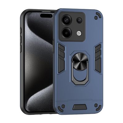 Jiajihua Case Compatible with Redmi Note 13 Pro 5G, Magnetic Car Mount & Kickstand, Blue