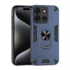 Jiajihua Case for Infinix Smart 7 Plus, Smart 7 (India) and Smart 7 HD, Magnetic Car Mount Kickstand, Hard PC + TPU, Blue view 1