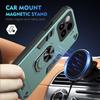 Jiajihua Case Compatible with Tecno Spark 8T 4G KG6p, Magnetic Car Mount Stand, 2-in-1, Hard PC+TPU, Green view 3