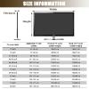 Hixingo TV Dust Cover, 3D Moose Pattern Protective Cover for 32–80-Inch TVs, Universal TV Cover (65-Inch, Butterfly) view 3