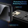 Lucyliy Case for Oppo Reno11 F 5G with Tempered Glass Screen Protector, Black view 4