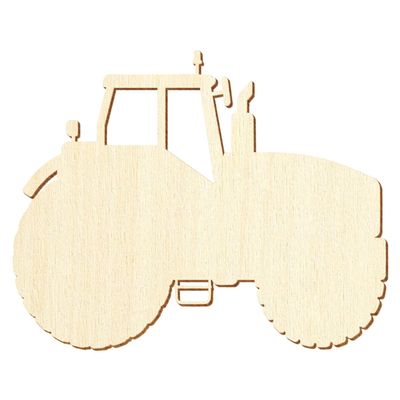 Wooden Tractor V3 – Craft Decor, 5–50 cm, Pack of 100, 35 cm Wide