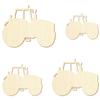 Wooden Tractor V3 – Craft Decor, 5–50 cm, Pack of 100, 35 cm Wide view 2