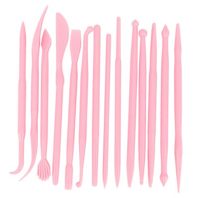 14-Piece Plastic Clay Sculpting and Ceramic Shaping Tool Set