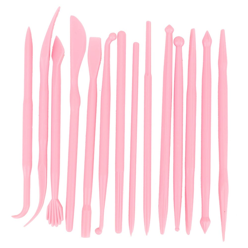 14-Piece Plastic Clay Sculpting and Ceramic Shaping Tool Set