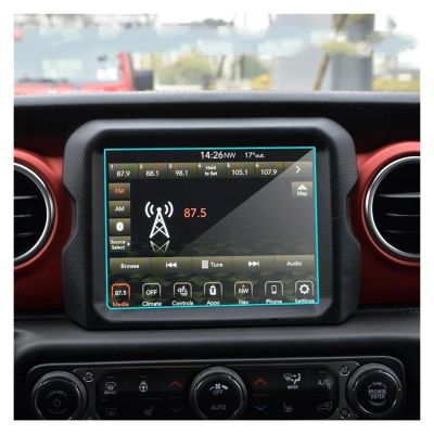 8.4-Inch Tempered Glass Screen Protector for Jeep Wrangler JL 2018 GPS Navigation