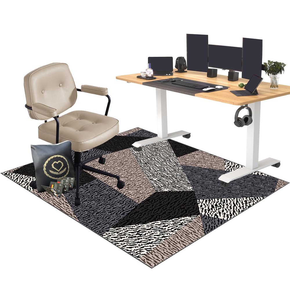 EYKWKB Floor Protection Mat for Hard Floors, 150 x 180 cm