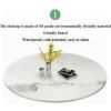 SFSLBFB 7-Piece Dining Table Set for 6, 6 PU Leather Chairs, Metal Frame, 120 x 120 x 75 cm view 4