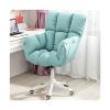 SJHDHDA Modern Swivel Desk Chair with High Backrest, Lumbar Support, and Adjustable Casters for Home Office or Vanity Table view 1