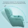 SJHDHDA Modern Swivel Desk Chair with High Backrest, Lumbar Support, and Adjustable Casters for Home Office or Vanity Table view 3