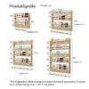 Narrow Solid Wood Bookshelf, 10 cm Wide view 2