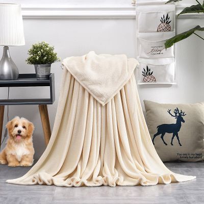 GAIFNAG Cozy Soft Warm Blanket 130 x 180 cm, Cotton Blend, Washable, Cream