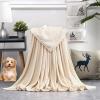 GAIFNAG Cozy Soft Warm Blanket 130 x 180 cm, Cotton Blend, Washable, Cream view 1
