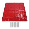 Welding Screen, 5.7 x 5.7 ft, Flame-Resistant, Professional Safety Curtain, Red view 1
