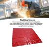 Welding Screen, 5.7 x 5.7 ft, Flame-Resistant, Professional Safety Curtain, Red view 2