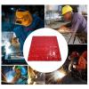Welding Screen, 5.7 x 5.7 ft, Flame-Resistant, Professional Safety Curtain, Red view 4