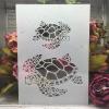A4 Sea Turtle Painting Stencil, 29 cm, Reusable Plastic view 1