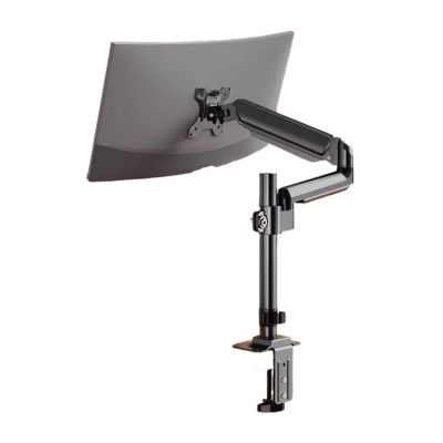 RUNZE765Z TV Wall Mount, Adjustable Single Monitor Arm, up to 35 in, 22.0 lb, Clamp and Grommet