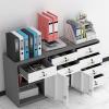 Lockable Metal Filing Cabinet with Adjustable Shelves and 4 Drawers for Home and Office view 2