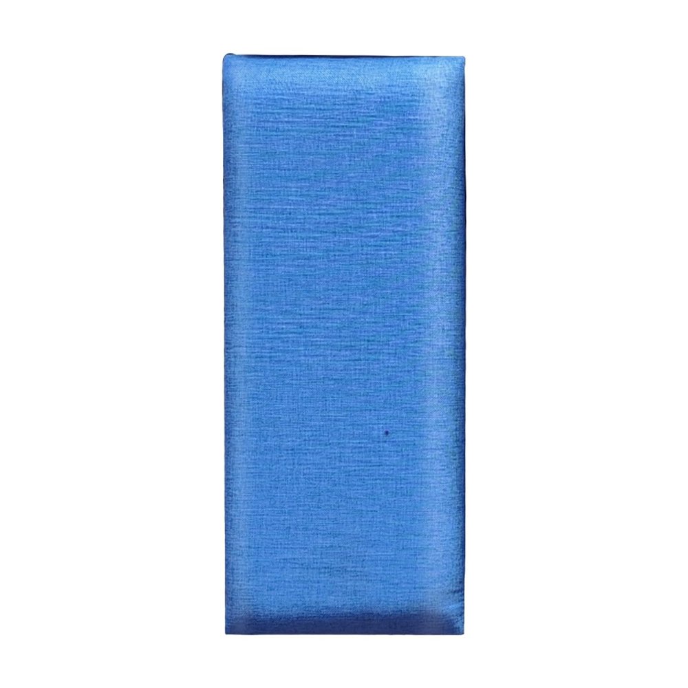 APMOE Padded Linen Wall Panels, 3D Anti-Collision Headboard, 20 x 50 cm, Self-Adhesive, Blue, 2-Pack