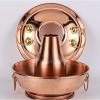 Vintage Copper Hot Pot Shabu Shabu Cooker, 30 cm (Copper 34 cm) view 4