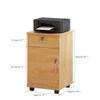 Office Filing Cabinet with Lock and Drawer, Mobile Storage Box view 3