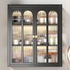 Bathroom Wall Cabinet with Suction Cups, No-Drill Installation, Black, 40 x 14 x 54 cm view 2