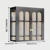 Bathroom Wall Cabinet with Suction Cups, No-Drill Installation, Black, 40 x 14 x 54 cm view 3