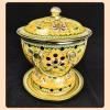 WQZzjm Vintage Enamel Hot Pot, Rosso, Yellow, 19 x 21 cm view 3
