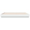 NQJIBUE Home Garden Bed Frame Without Mattress, White, 180 x 200 cm, Super-King view 3